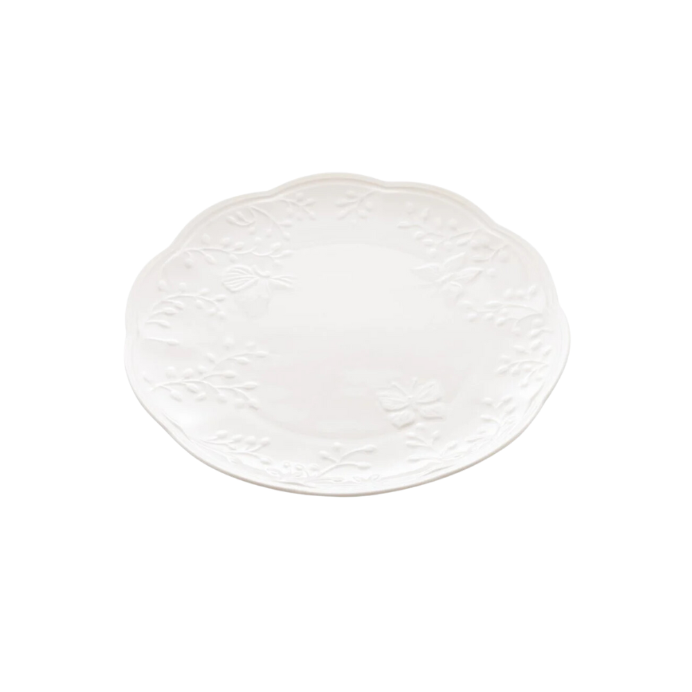 Prato para Sobremesa de Porcelana Butterfly