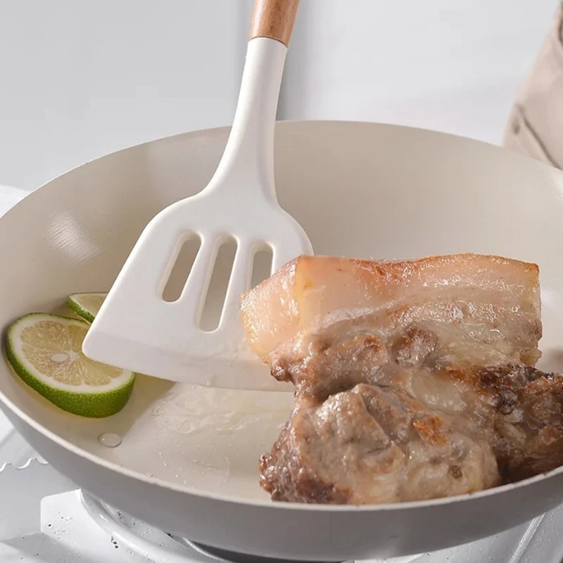 Kit Utensílios de Silicone Branco 12 Peças