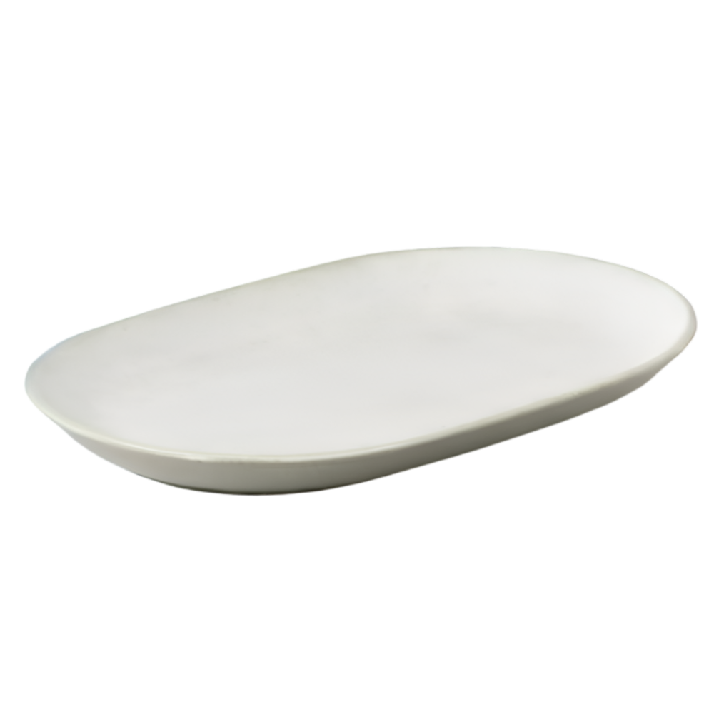 Travessa Oval Branca 34 x 21,5 cm