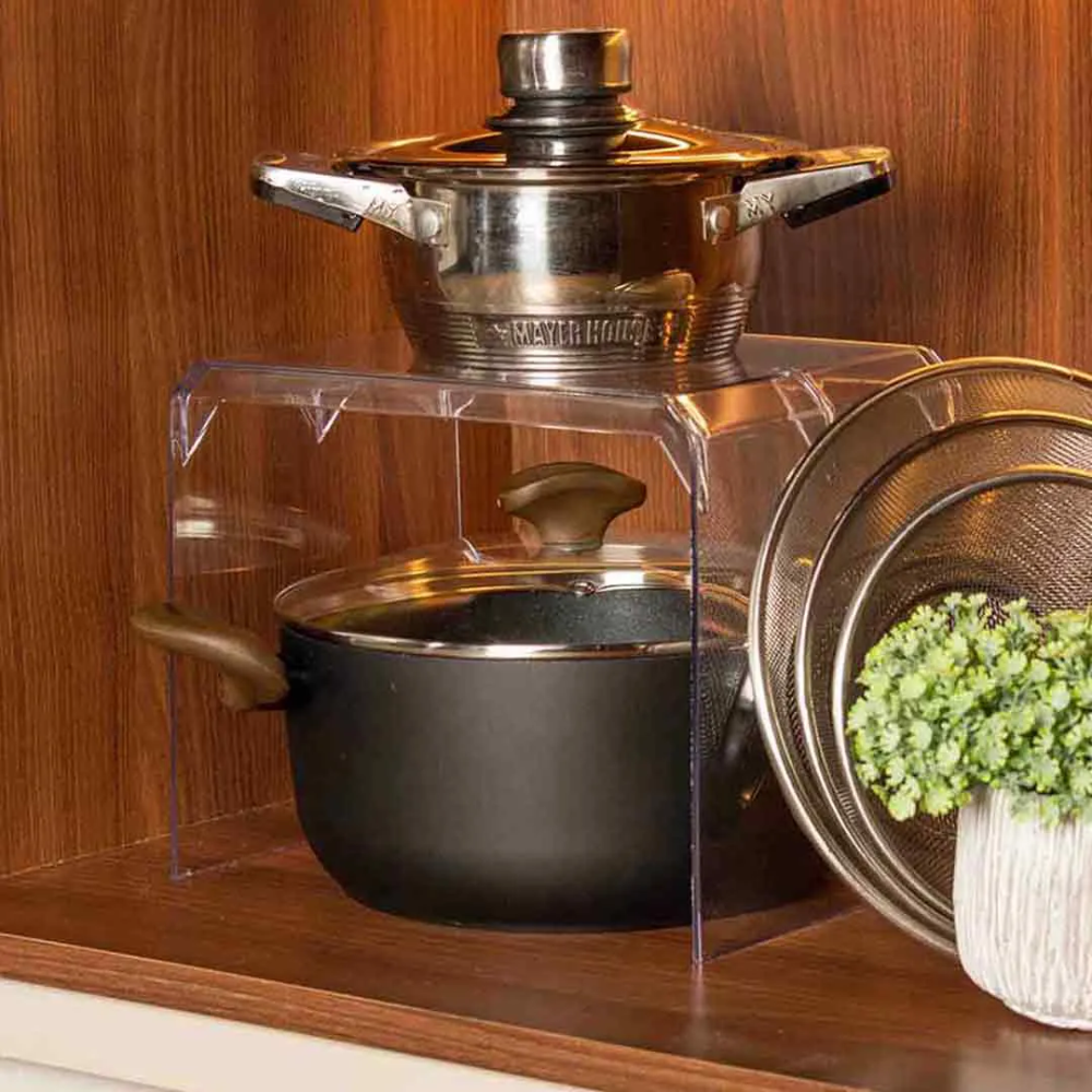 Suporte Multiuso de Acrílico Diamond 28 x 13 x 13 cm