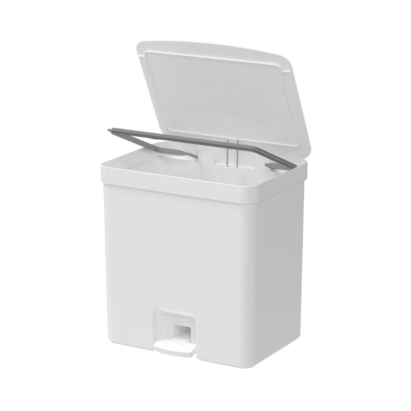 Lixeira Trium com Pedal 20L Branco