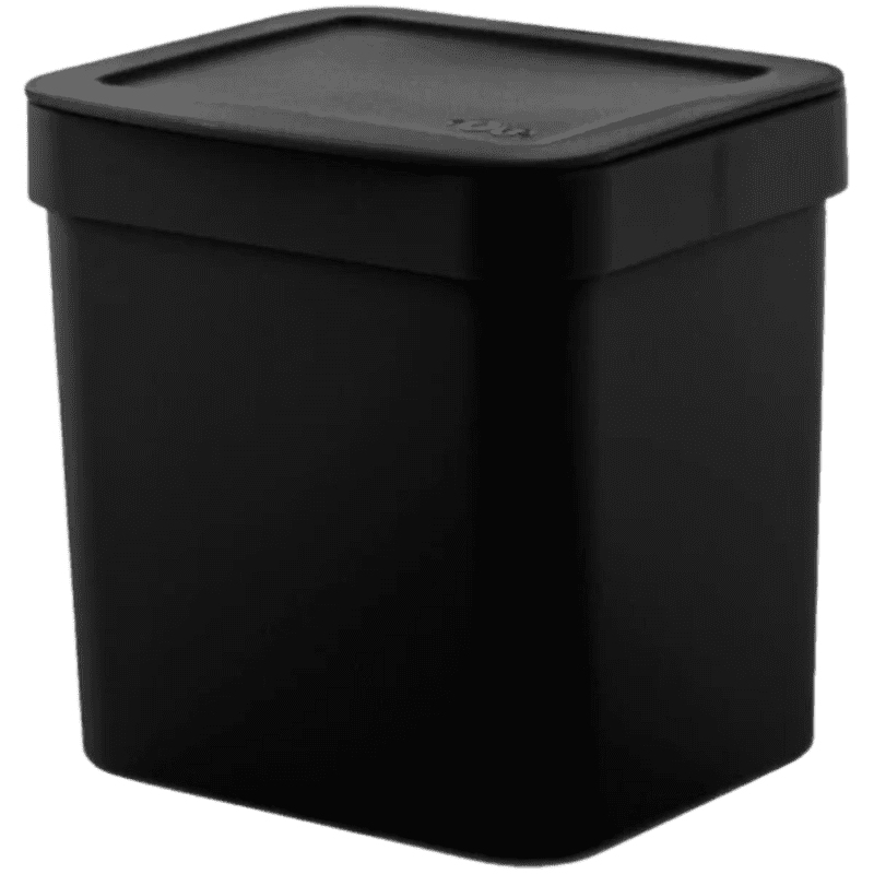 Lixeira 2,5L Preta Trium