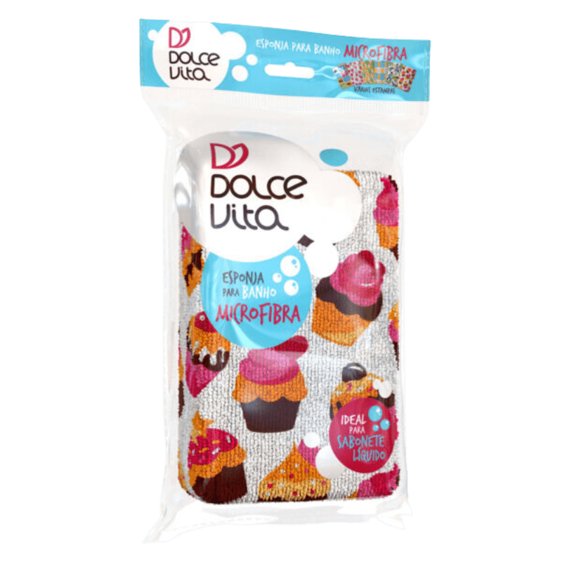 Esponja Microfibra para Banho Cupcake