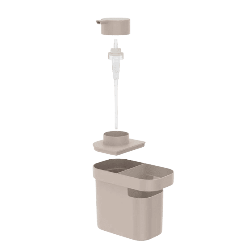 Dispenser para Detergente e Organizador 650ml BegeTrium