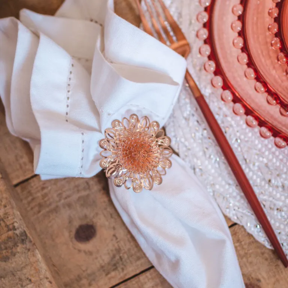 Conjunto 2 Guardanapos Algodão - Branco