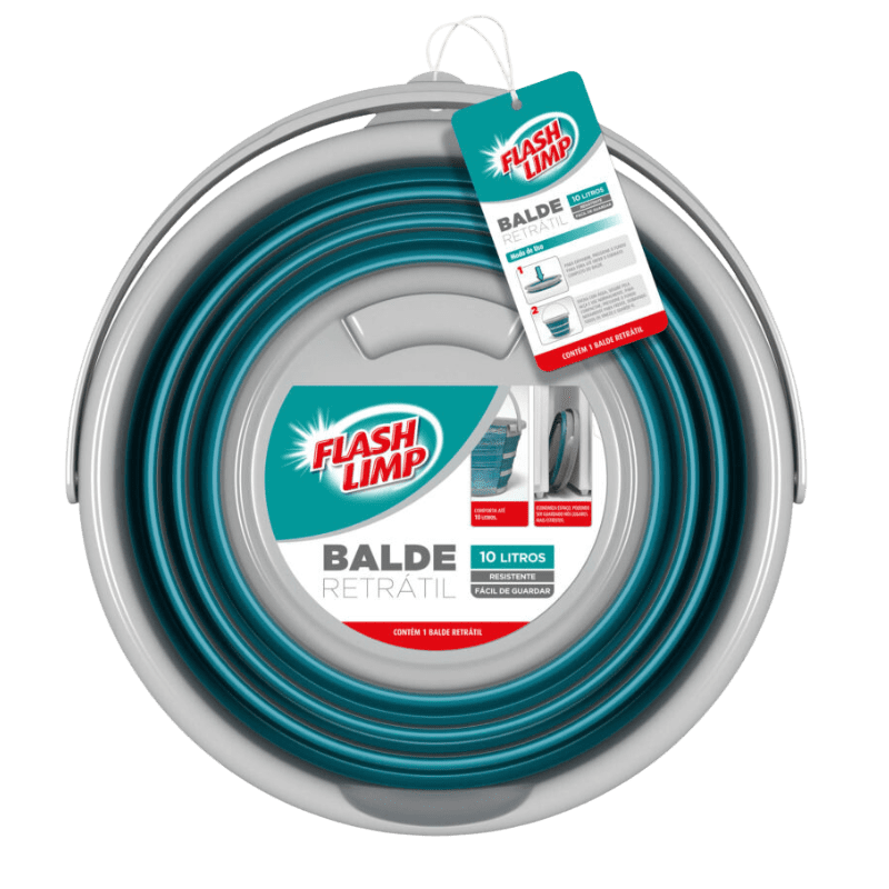 Balde Retrátil 10L Verde