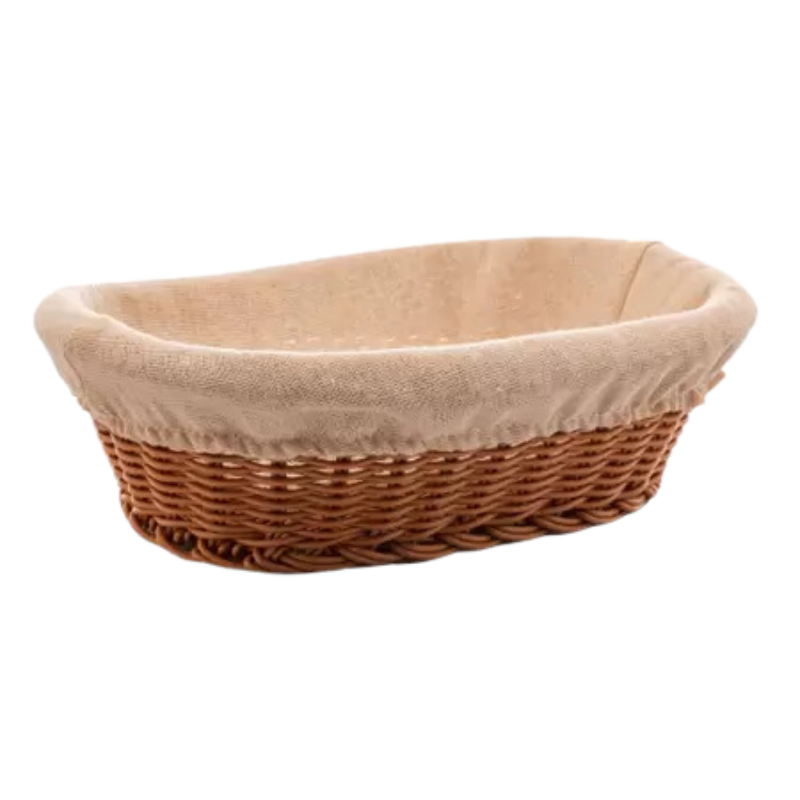 Cesta Pão Oval Rattan