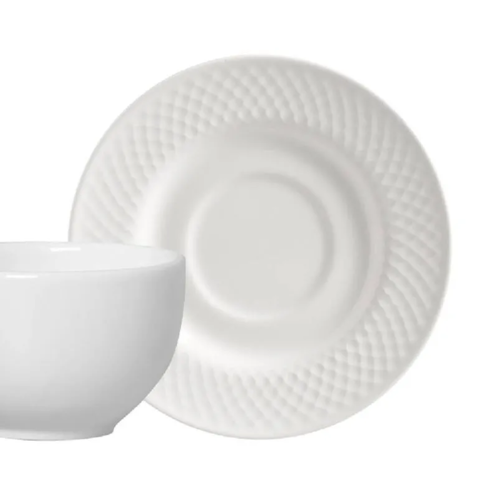 Xícara de Chá com Pires Split White 250ml