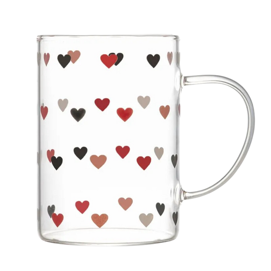 Caneca de Vidro Borossilicato Love 280ml