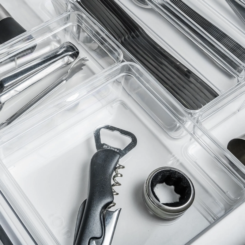 Organizador de Gavetas Clear 15 x 15 x 5,6cm
