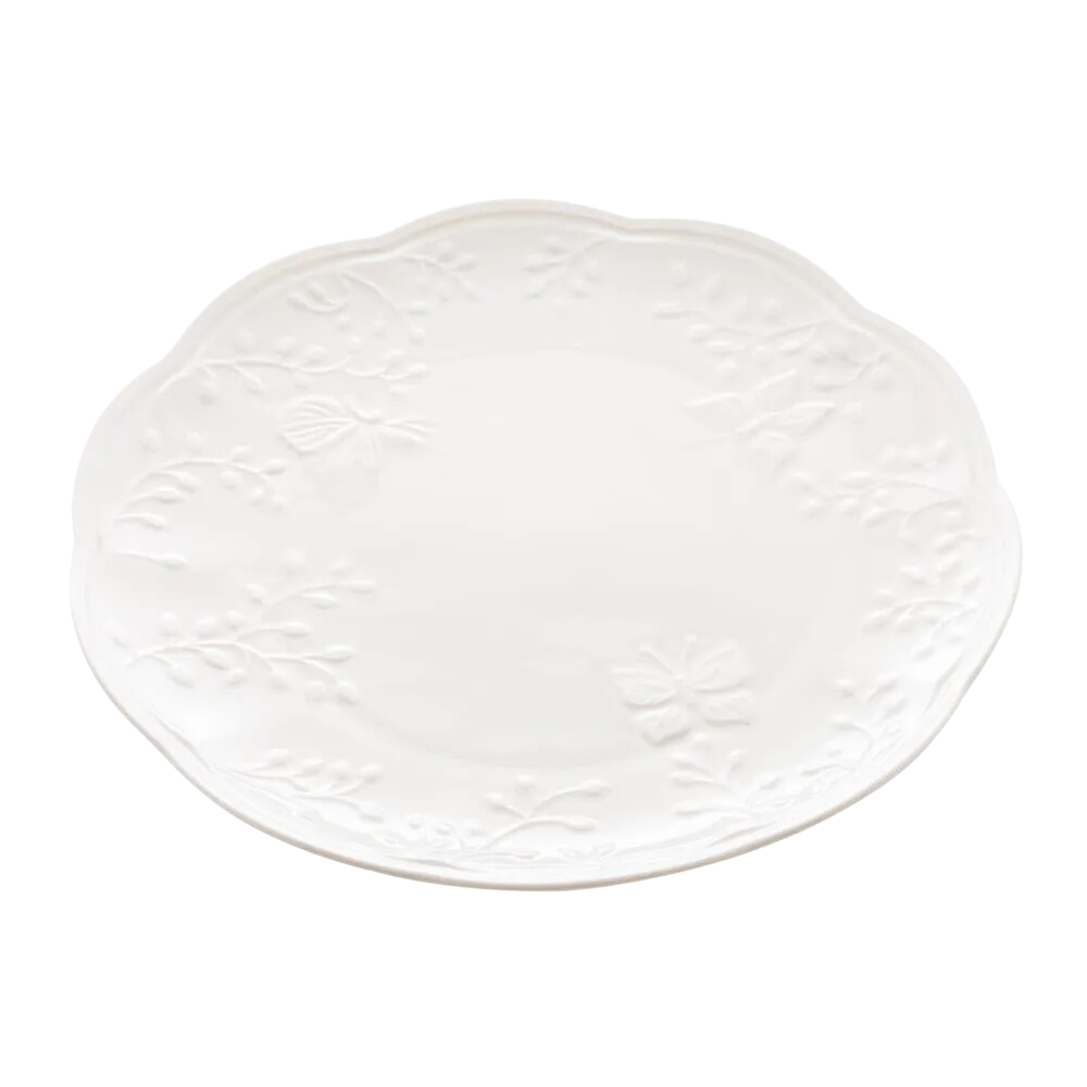 Prato Raso de Porcelana Butterfly 3 x 27 x 27 cm