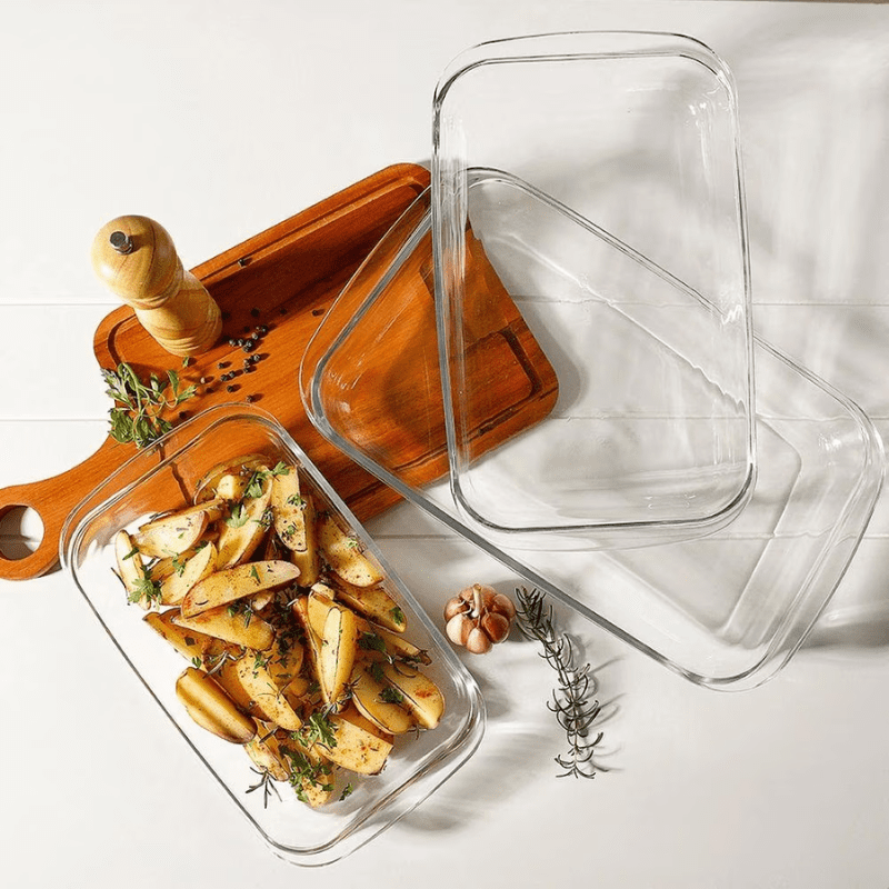 Assadeira de Vidro Retangular 1,6L