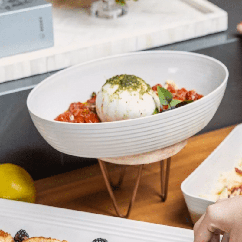 Travessa Oval com Friso Le Chef
