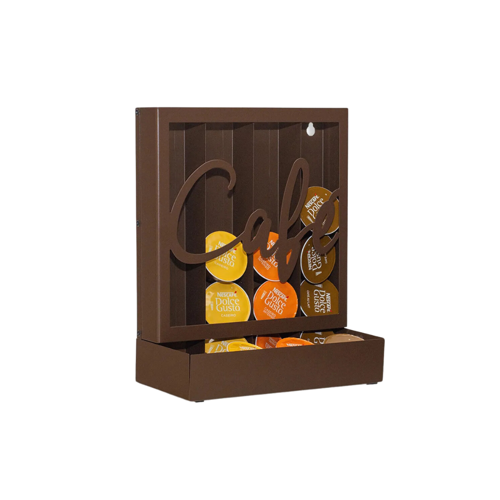 Porta Cápsulas de Café Rustico