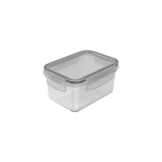 Pote Organizador De Geladeira Click Retangular 560 ml - Natural