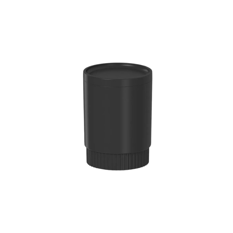 Porta Algodão e Cotonete Dórica Preto