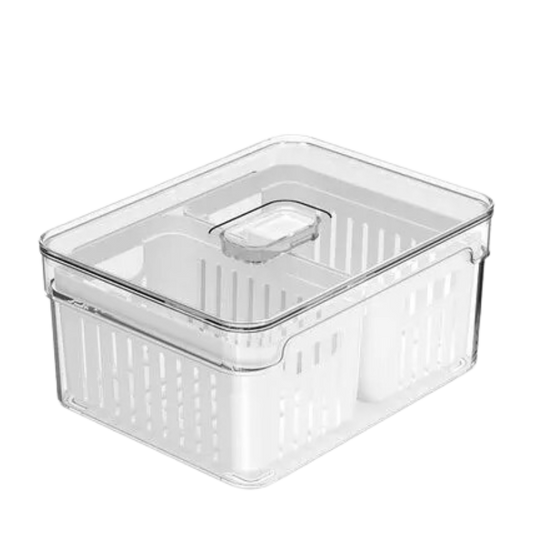 Organizador Clear Fresh com Cesto Duplo 2,2L