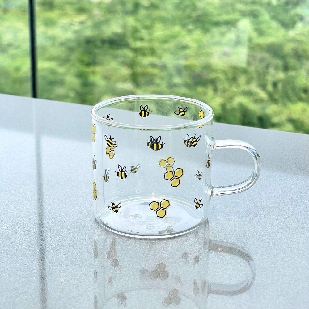 Caneca de Vidro Bee