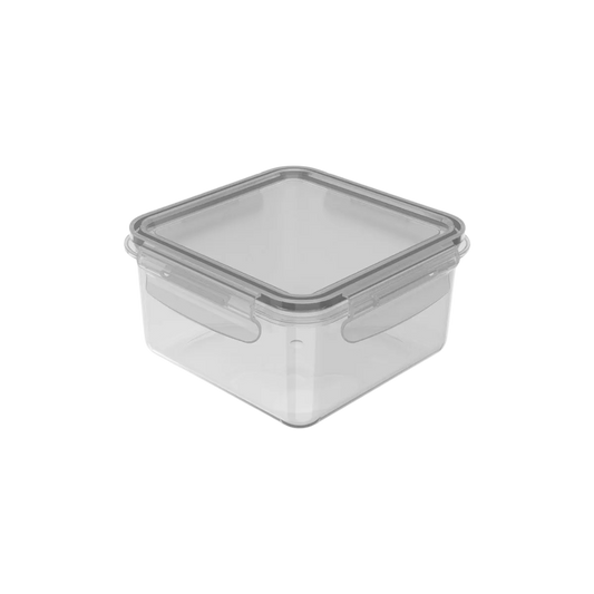 Pote Organizador De Geladeira Click Quadrado 800 ml - Natural