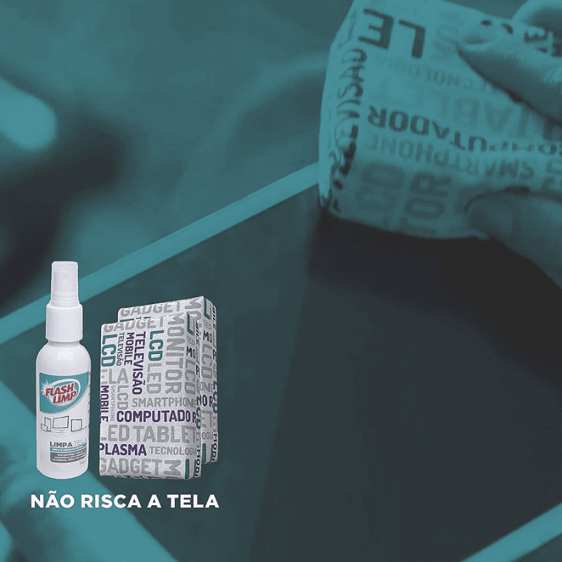 Kit 2 Esponjas Microfibra e 1 Limpa Telas