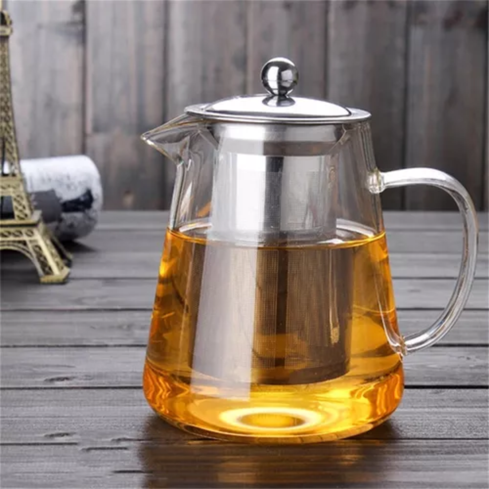 Chaleira Redonda de Vidro Borossilicato 750ml
