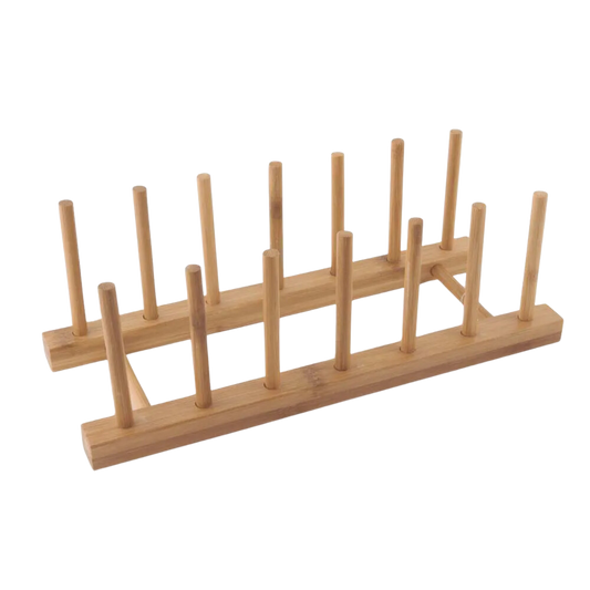 Organizador de Pratos em Bambu