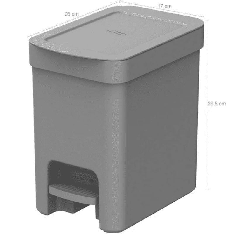 Lixeira de Pedal Ou 6L Chumbo