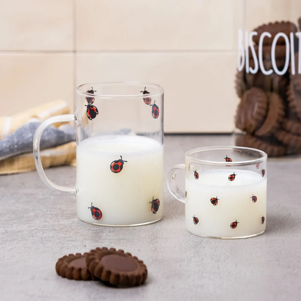 Caneca de Vidro LadyBug