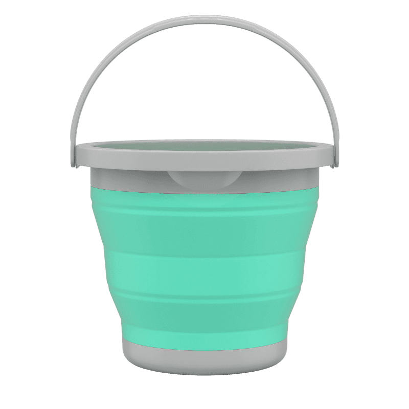 Balde Retrátil 5L Verde Água