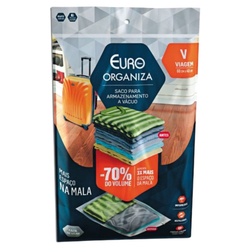 Organizador a Vácuo para Viagem 60x40cm