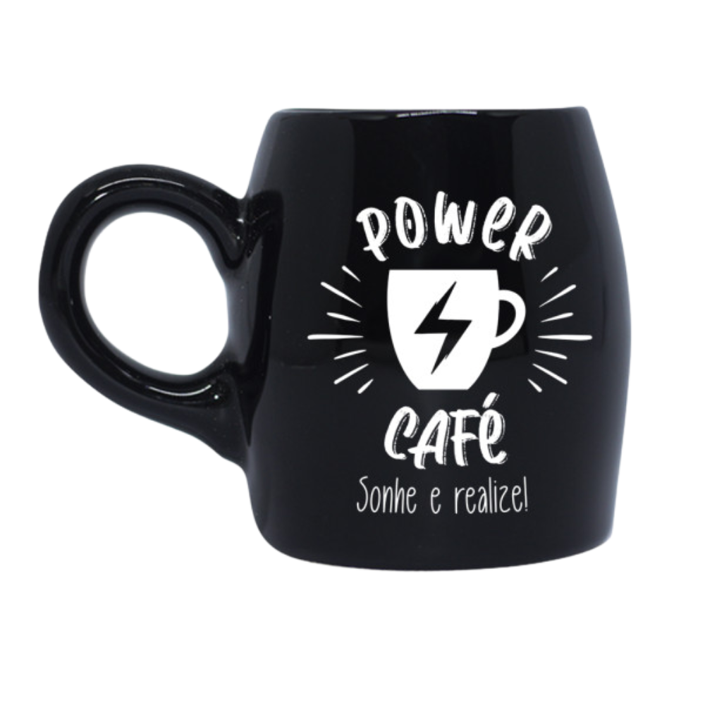 Caneca Decorativa Moon  "Power Café"