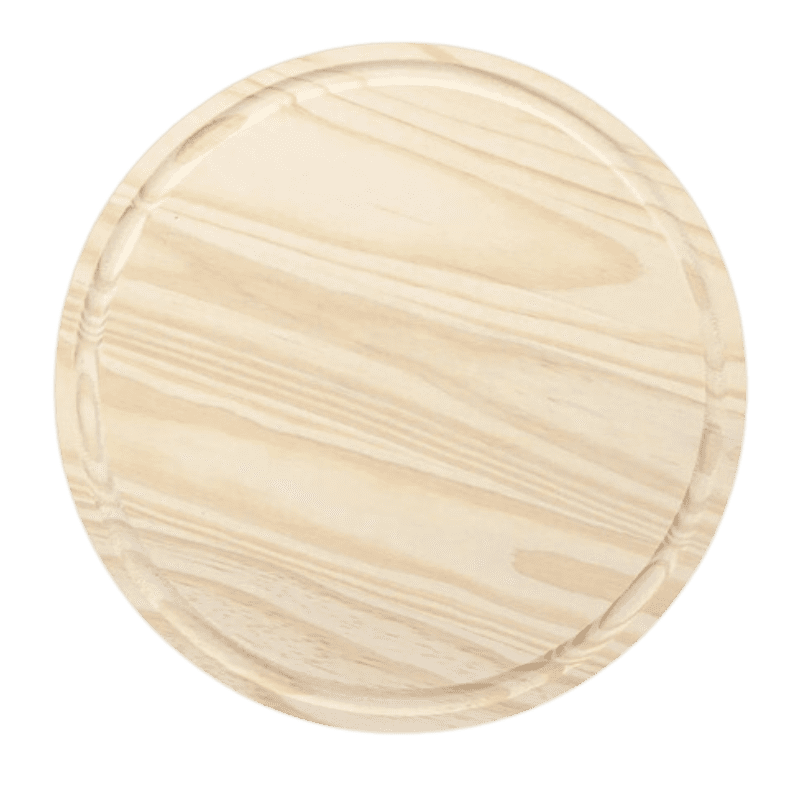 Tabua de Madeira Redonda 30cm