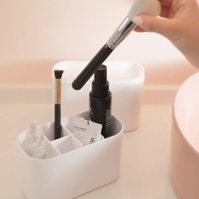 Organizador de Bancada com Divisórias Bold Branco