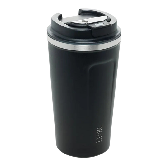 Copo Térmico com Termômetro Digital Preto 500ml