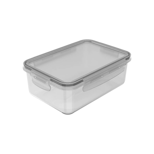 Pote Organizador De Geladeira Click Retangular 1280 ml - Natural