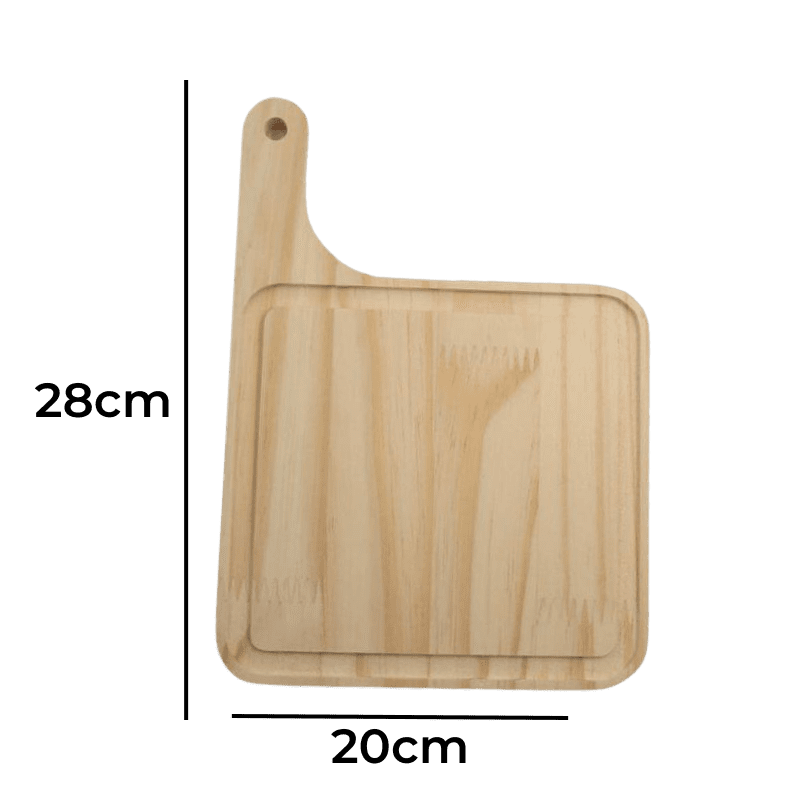 Tábua de Madeira com Friso 28x20cm