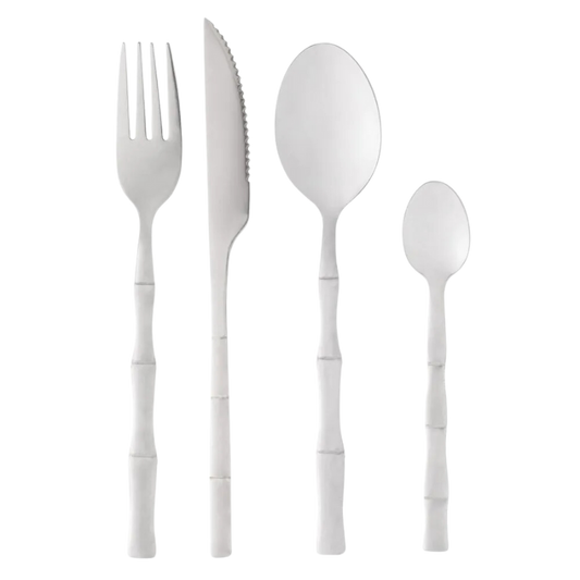 Faqueiro de Aço Inox Bambu 16 Peças