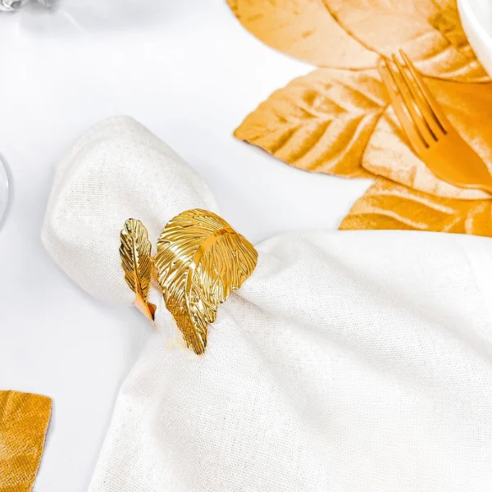 Kit Anel para Guardanapo - Folhas