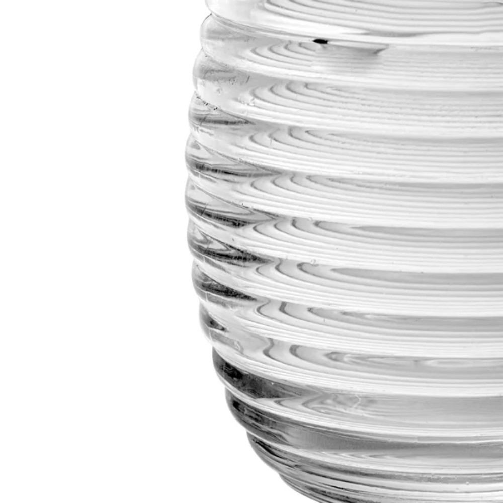 Açucareiro de Cristal de Chumbo com Colher e Tampa Colmeia