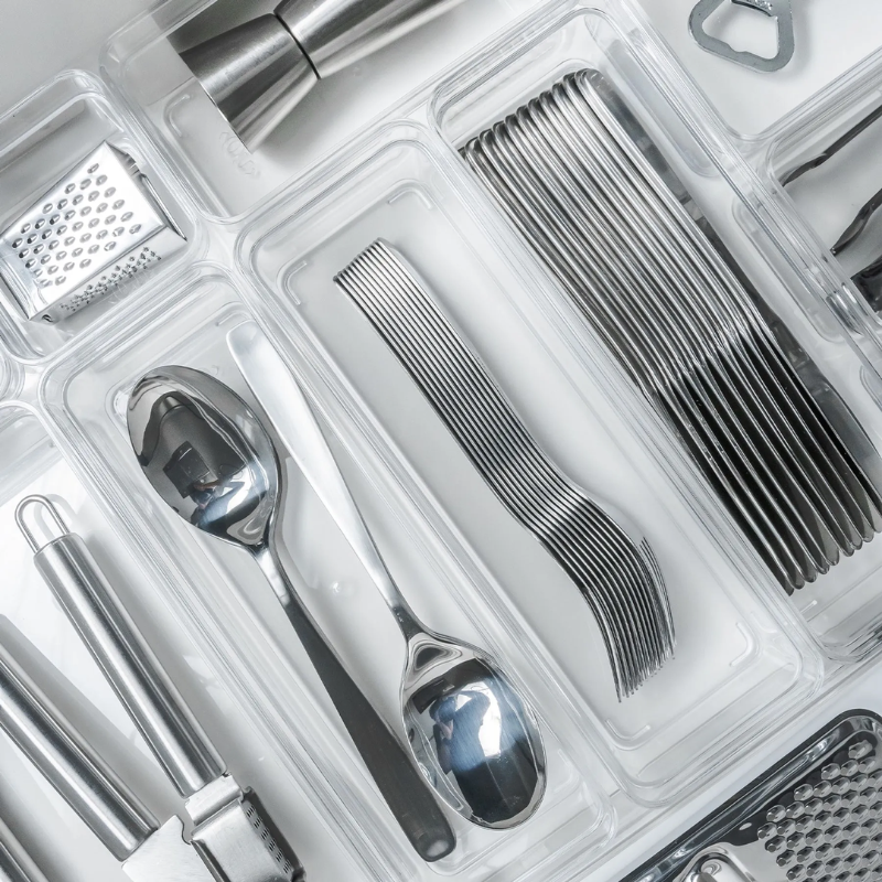 Organizador de Gavetas Clear 5,5 x 7,5 x 22,5 cm