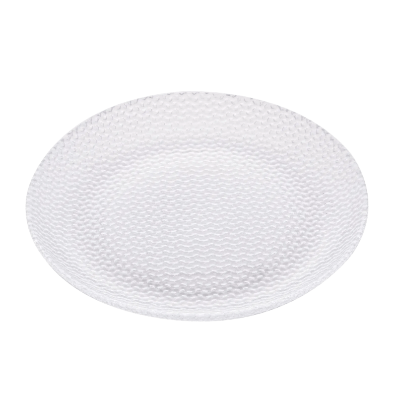 Prato para Sobremesa de Vidro Wave 19cm