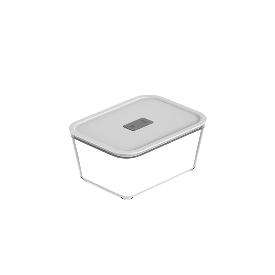 Pote de Vidro Hermético 2,4L Fresh Lock - Branco