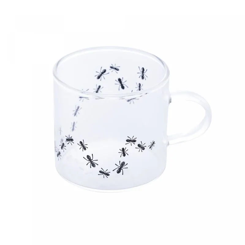 Caneca de Vidro Borossílicato Formigas 125ml