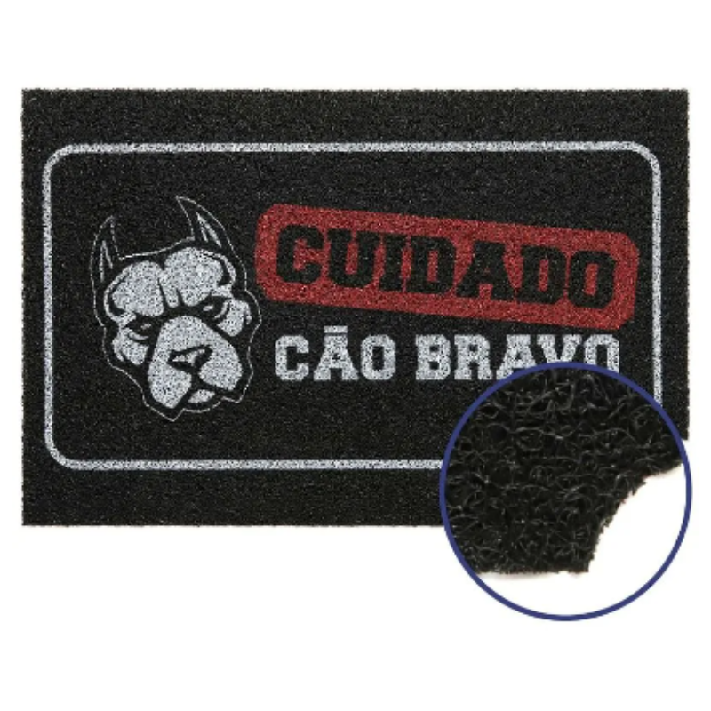 Capacho Cão Bravo 40x60cm