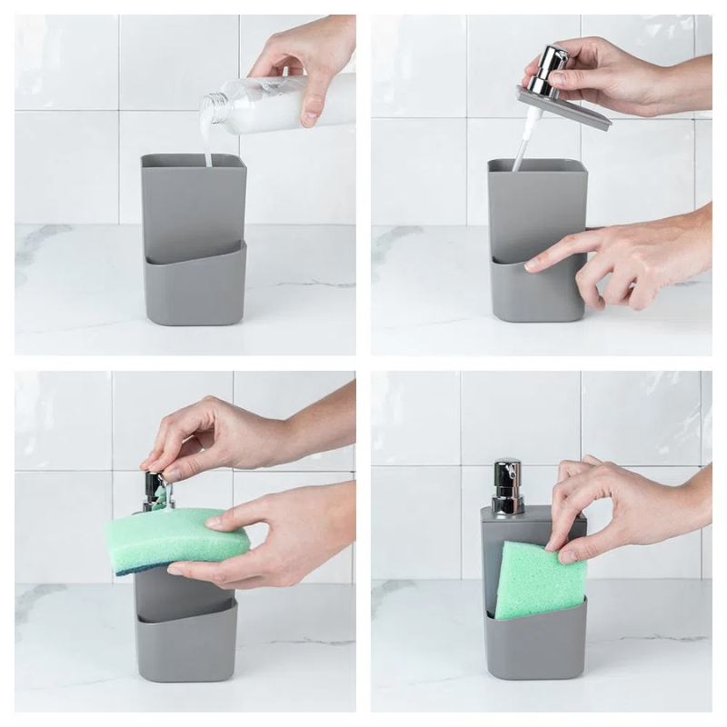 Dispenser Detergente 650ml Branco