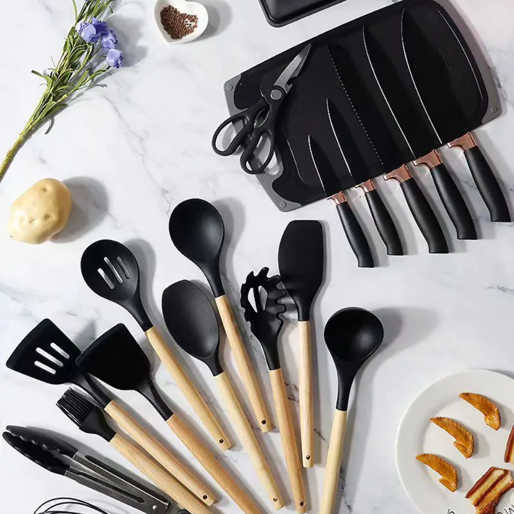 Kit de Utensílios California - Preto