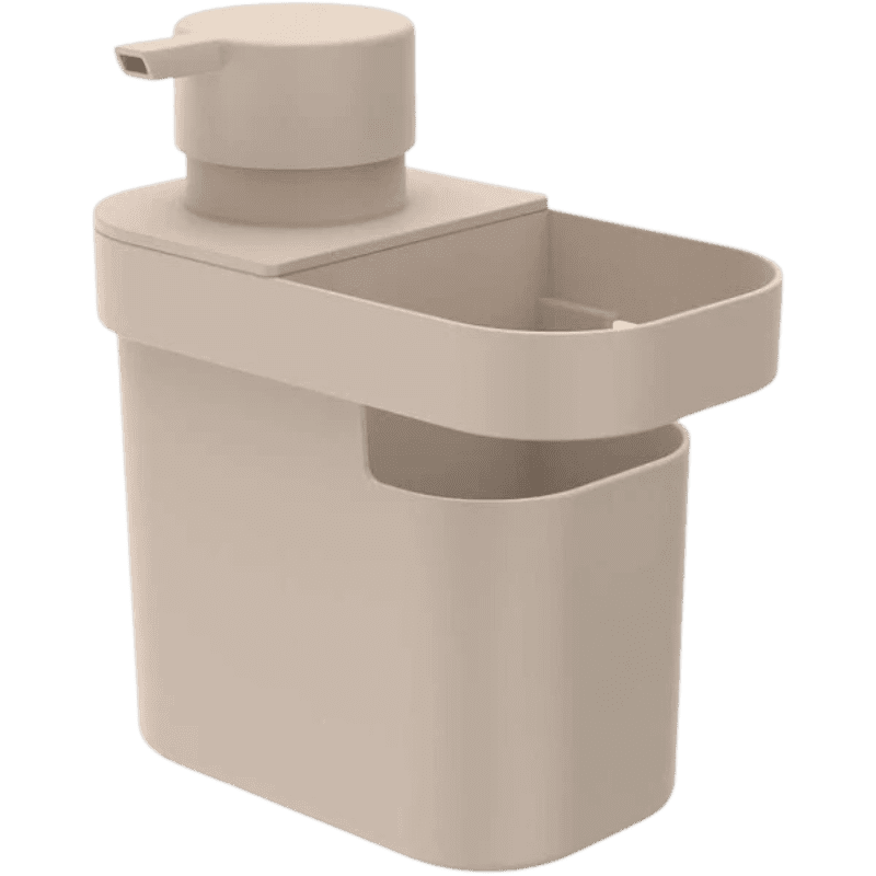 Dispenser para Detergente e Organizador 650ml BegeTrium