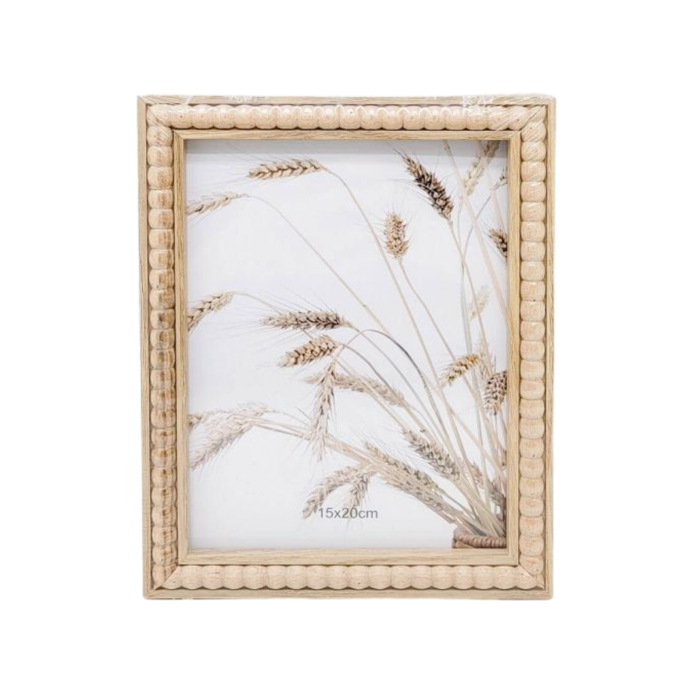Porta-Retrato de MDF Balls Natural 15 x 20cm