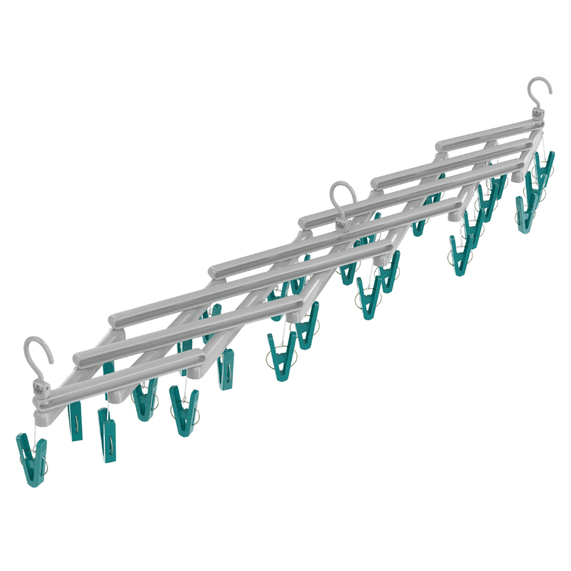 Mini Varal Extensível com 29 Prendedores