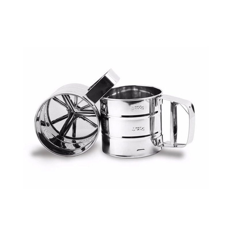 Polvilhador de Inox Luxo 13 x 10 cm